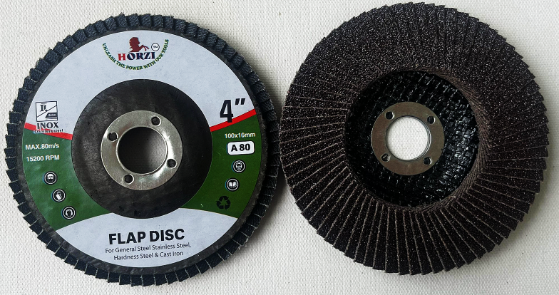 Round Abrasive 80 grit Flap Disc